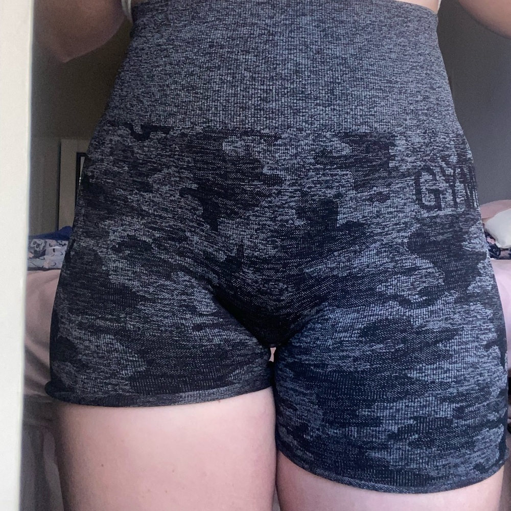 gymshark camo leggings (I cropped these myself into shorts)
